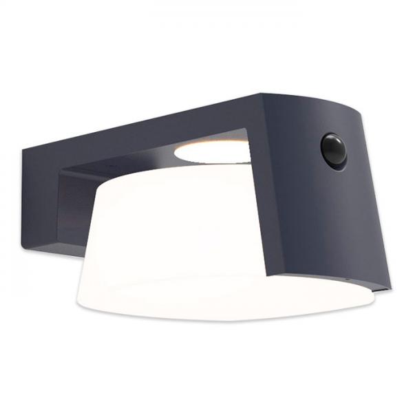 Lutec Solar Moon udendørslampe til væg m/solceller og sensor Lutec Solar Moon udendørslampe til væg m/solceller og sensor