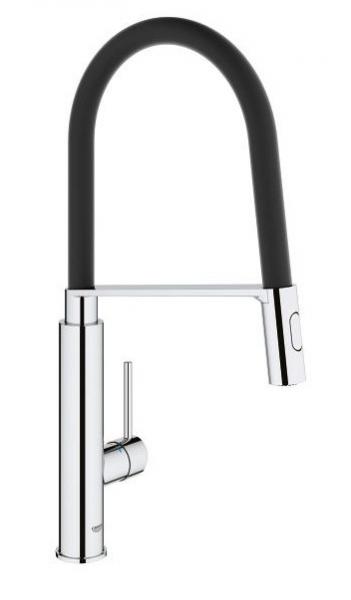 Grohe Concetto køkkenarmatur m/profi-bruser - Krom/sort Grohe Concetto køkkenarmatur m/profi-bruser - Krom/sort