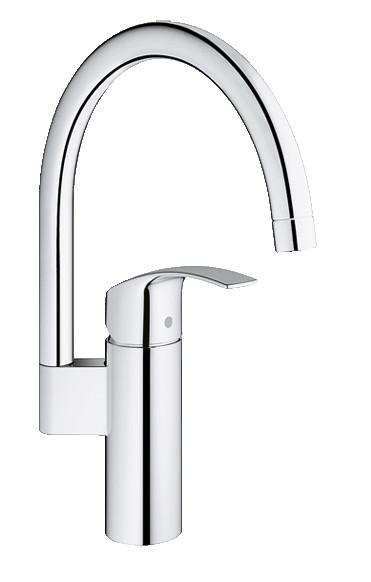 Grohe Eurosmart New køkkenarmatur m/høj tud - Krom Grohe Eurosmart New køkkenarmatur m/høj tud - Krom