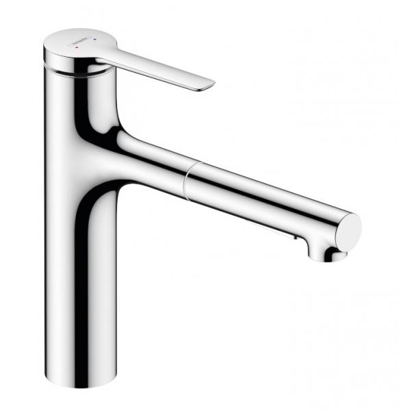 hansgrohe Zesis M33 k&oslash;kkenarmatur 160 m/udtr&aelig;k 2jet - Krom