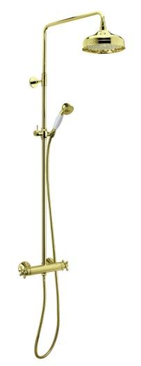 Damixa Tradition komplet brusesystem Ø200 - Poleret messing Damixa Tradition komplet brusesystem Ø200 - Poleret messing