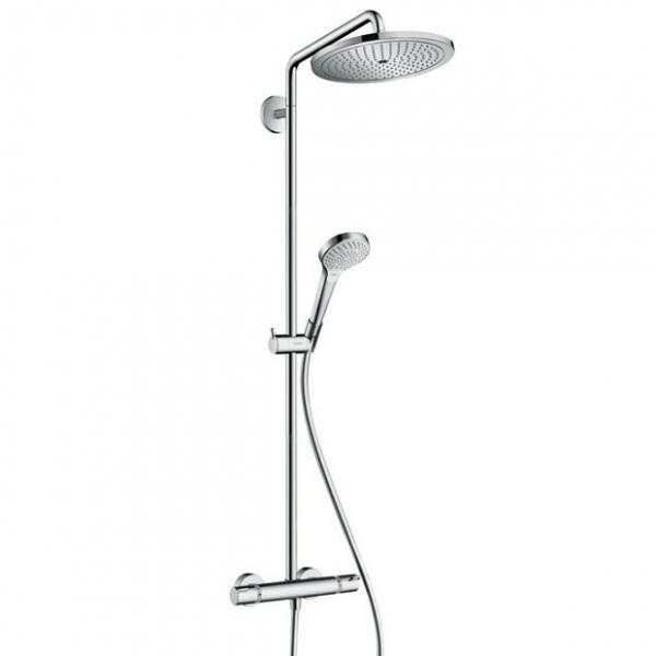 Hansgrohe Croma Select AIR 280 Showerpipe - EcoSmart Hansgrohe Croma Select AIR 280 Showerpipe - EcoSmart