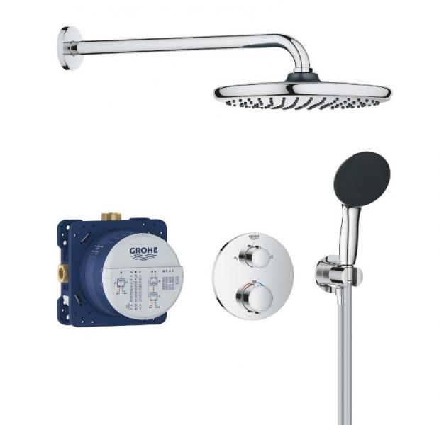 Grohe Precision 250 Vitalio Start komplet brusesystem til indbygning - Krom Grohe Precision 250 Vitalio Start komplet brusesystem til indbygning - Krom
