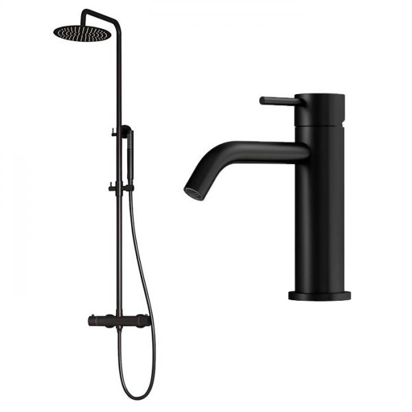 Lavabo Argo & Mira RS komplet pakke til badeværelset - Mat sort Lavabo Argo & Mira RS komplet pakke til badeværelset - Mat sort