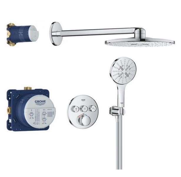 Grohe SmartControl 310 komplet brusesystem til indbygning m/Rainshower Grohe SmartControl 310 komplet brusesystem til indbygning m/Rainshower