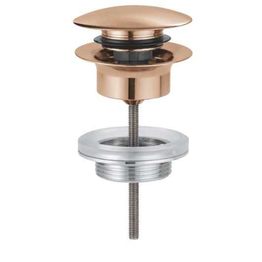 Grohe push-open bundventil 1 1/4 - Børstet Warm Sunset Grohe push-open bundventil 1 1/4 - Børstet Warm Sunset