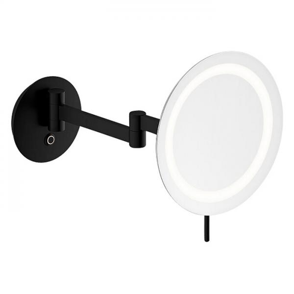 Damixa Zen make-up spejl m/lys og 5x forstørrelse - Mat sort Damixa Zen make-up spejl m/lys og 5x forstørrelse - Mat sort