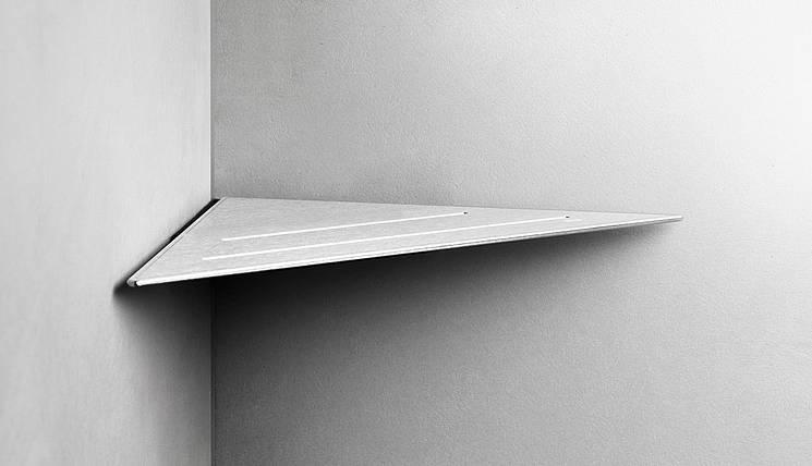 Unidrain ReFrame hjørnehylde - Børstet stål Unidrain ReFrame hjørnehylde - Børstet stål