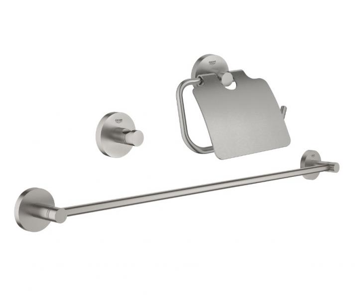 Grohe Essentials tilbehørssæt 3 i 1 - Steel Grohe Essentials tilbehørssæt 3 i 1 - Steel