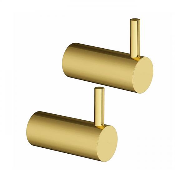 Lavabo Luna håndklædekrog m/tap 2 stk - Massiv messing Lavabo Luna håndklædekrog m/tap 2 stk - Massiv messing