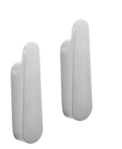 Pressalit Style h&aring;ndkl&aelig;dekrog - 2 stk - B&oslash;rstet st&aring;l