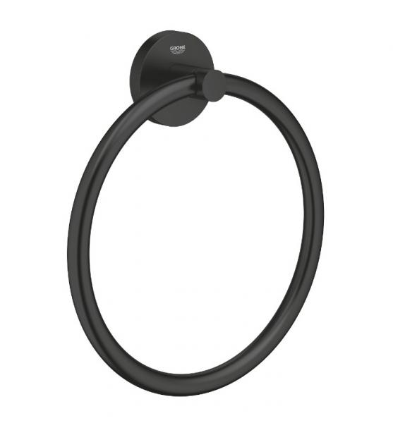 Grohe Start håndklædering - Mat sort Grohe Start håndklædering - Mat sort