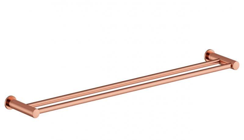 Damixa Silhouet dobbelt h&aring;ndkl&aelig;destang - 800 mm - B&oslash;rstet kobber