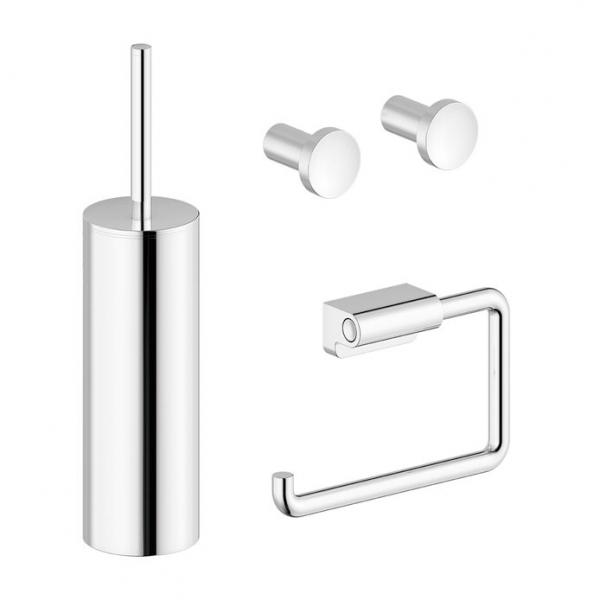 Damixa Zen tilbehørspakke til badeværelset - Krom Damixa Zen tilbehørspakke til badeværelset - Krom