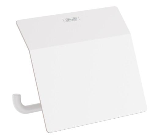 Hansgrohe AddStoris papirholder m/l&aring;g - Mat hvid