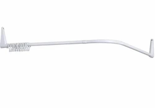 Van der P Erica2000 forhængsstang vinkel 85x85cm til brus - Hvid Van der P Erica2000 forhængsstang vinkel 85x85cm til brus - Hvid