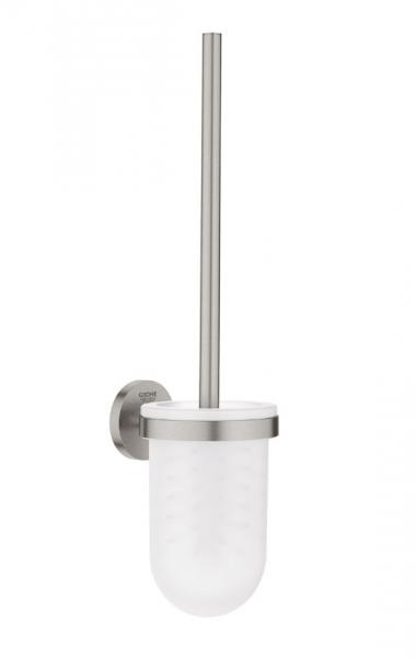 Grohe Essentials toiletbørste til væg - Steel Grohe Essentials toiletbørste til væg - Steel