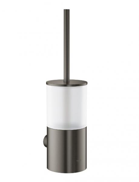 Grohe Atrio toiletb&oslash;rste inkl. v&aelig;gholder - B&oslash;rstet Hard Graphite