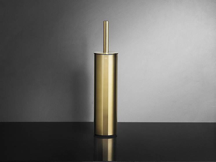 Unidrain ReFrame toiletb&oslash;rste til gulv - Messing