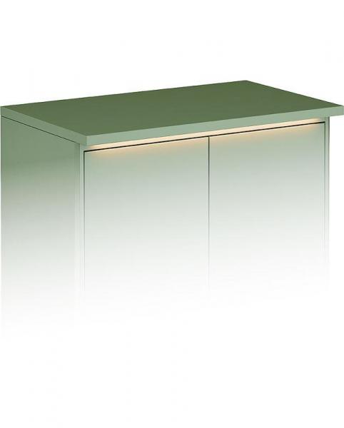 Gustavsberg Graphic topplade m/lys - Stor dybde - Gr&oslash;n