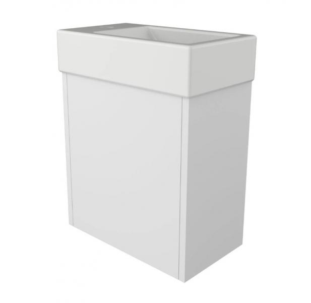 Sanibell Proline 40 håndvask t/væg eller møbel - 1 hanehul til venstre Sanibell Proline 40 håndvask t/væg eller møbel - 1 hanehul til venstre