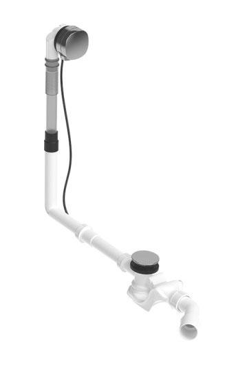 Duravit af- og overl&oslash;bss&aelig;t Quadroval m/ vandp&aring;fyldning - Krom