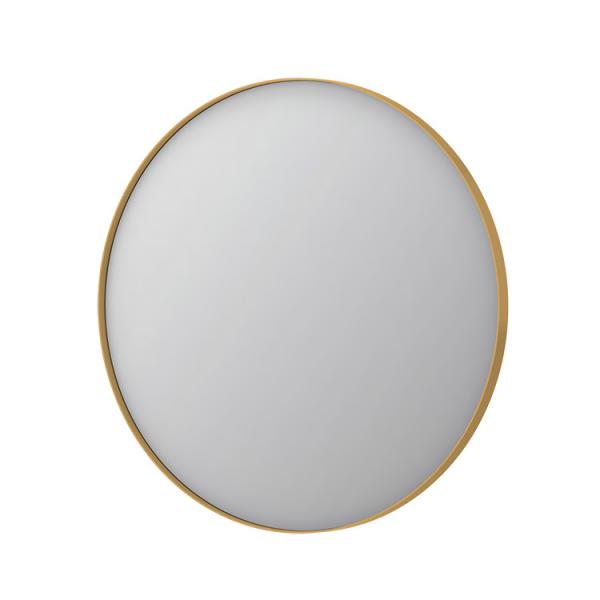 Sanibell Ink SP15 rundt spejl m/ramme Ø80 - Børstet mat guld Sanibell Ink SP15 rundt spejl m/ramme Ø80 - Børstet mat guld