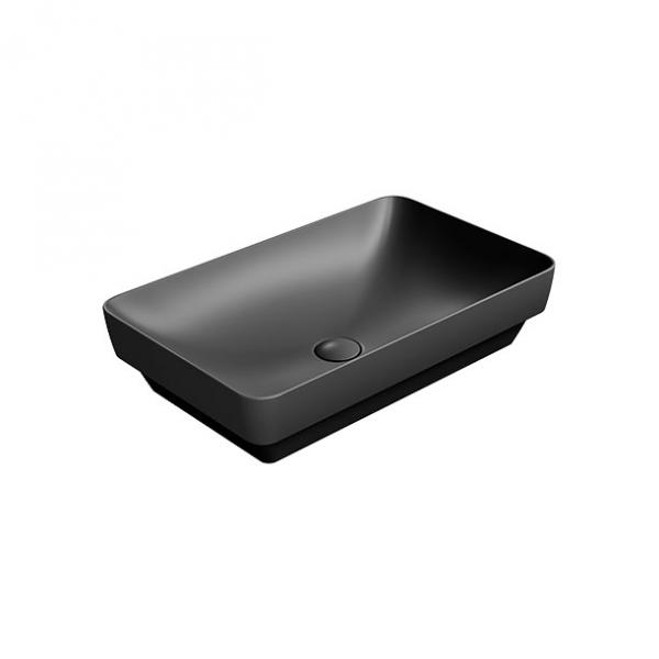 GSI Pura 60 fritstående bowlevask - Firkantet - Uden overløb - Ardesia GSI Pura 60 fritstående bowlevask - Firkantet - Uden overløb - Ardesia