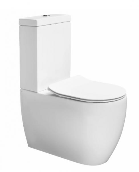 Lavabo Glomp rimless gulvst&aring;ende toilet m/soft close s&aelig;de - Hvid