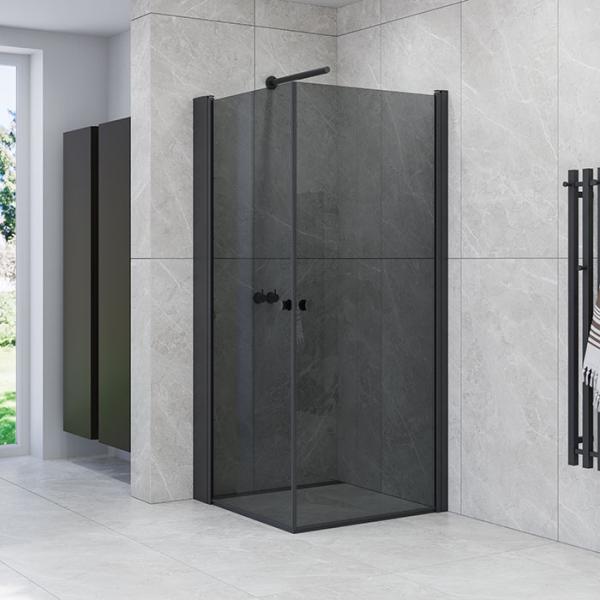 Dansani Match A+A bruseniche - 70x70 cm - Tonet glas/mat sort Dansani Match A+A bruseniche - 70x70 cm - Tonet glas/mat sort