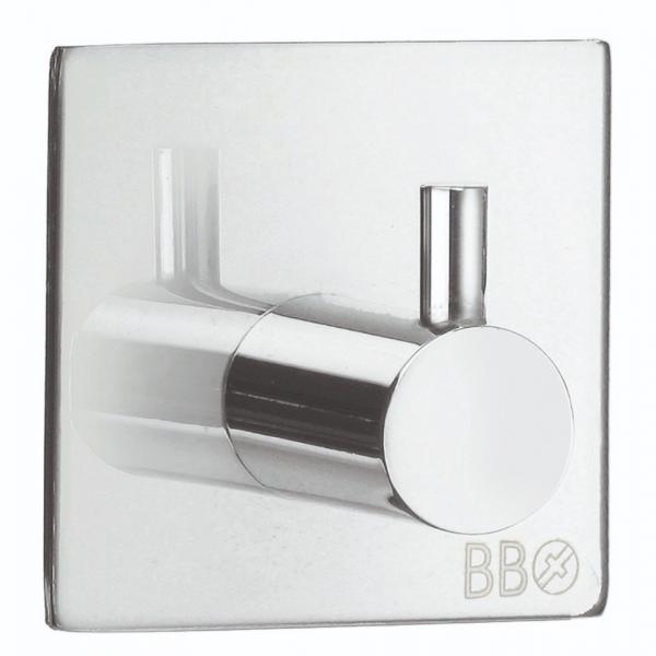 Beslagsboden selvkl&aelig;bende h&aring;ndkl&aelig;dekrog m/tap - Firkantet - Krom