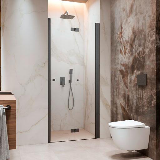 Str&oslash;mberg Noma 180 nichefolded&oslash;r 800mm - H&oslash;jre - B&oslash;rstet gunmetal