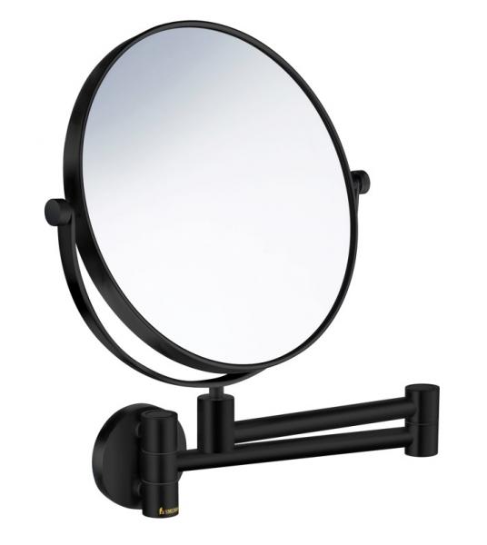 Smedbo Outline kosmetikspejl m/svingarm og 5 x forst&oslash;rrelse - Mat sort