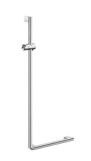 Smedbo Living greb til hjørne m/brusestang - Krom - Venstre Smedbo Living greb til hjørne m/brusestang - Krom - Venstre