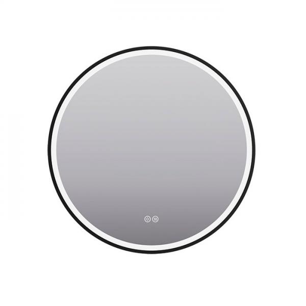 Cassøe Form rundt spejlskab m/lys, touch og antidug Ø60 cm - Sort Cassøe Form rundt spejlskab m/lys, touch og antidug Ø60 cm - Sort