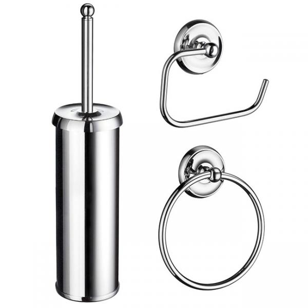 Smedbo Villa tilbehørspakke til bad 2 - Krom Smedbo Villa tilbehørspakke til bad 2 - Krom