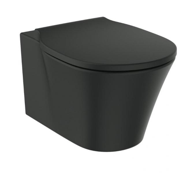 Ideal Standard Connect Air væghængt toilet Aquablade inkl. sæde m. Softclose og Easy Lift-off - Mat sort Ideal Standard Connect Air væghængt toilet Aquablade inkl. sæde m. Softclose og Easy Lift-off - Mat sort