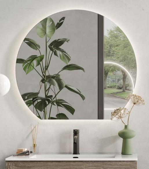 Str&oslash;mberg semi rundt spejl 120 x 110 cm
