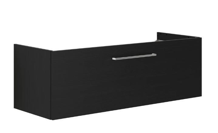 Dansani Mido+ 120 vaskeskab m/1 skuffe - Sort struktur Dansani Mido+ 120 vaskeskab m/1 skuffe - Sort struktur