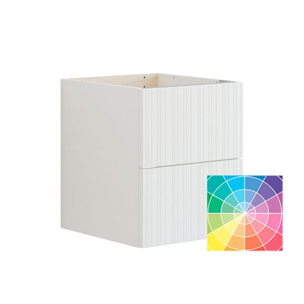 Dansani Luna Urban 40 sideskab m/skuffer og riflet front - Valgfri farve Dansani Luna Urban 40 sideskab m/skuffer og riflet front - Valgfri farve