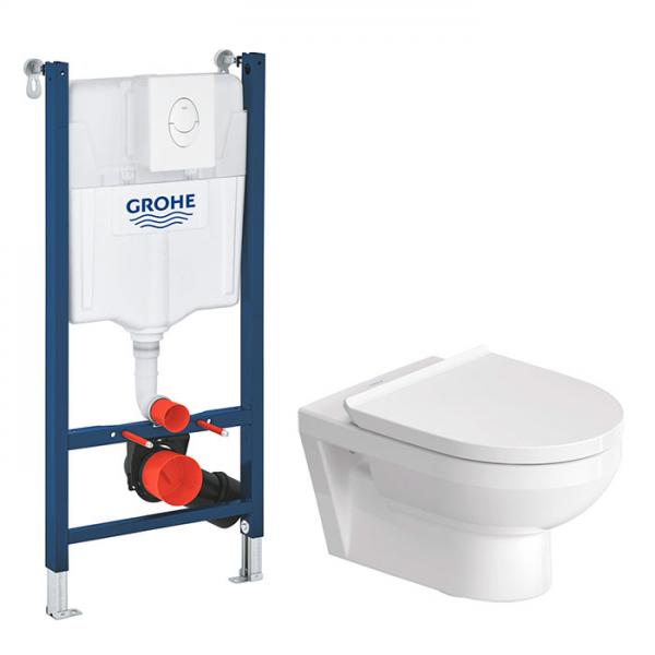 Duravit No. 1 rimless toiletpakke inkl. sæde m/softclose og hvid betjening Duravit No. 1 rimless toiletpakke inkl. sæde m/softclose og hvid betjening