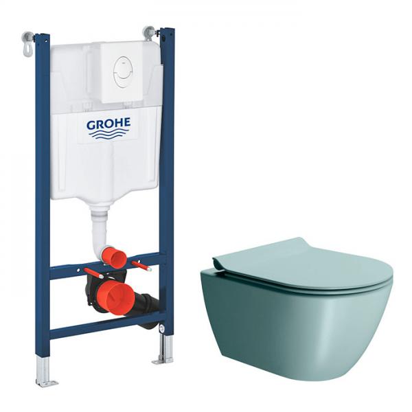 GSI Pura Ghiaccio 50 toiletpakke inkl. sæde m. softclose, cisterne og hvid betjening GSI Pura Ghiaccio 50 toiletpakke inkl. sæde m. softclose, cisterne og hvid betjening