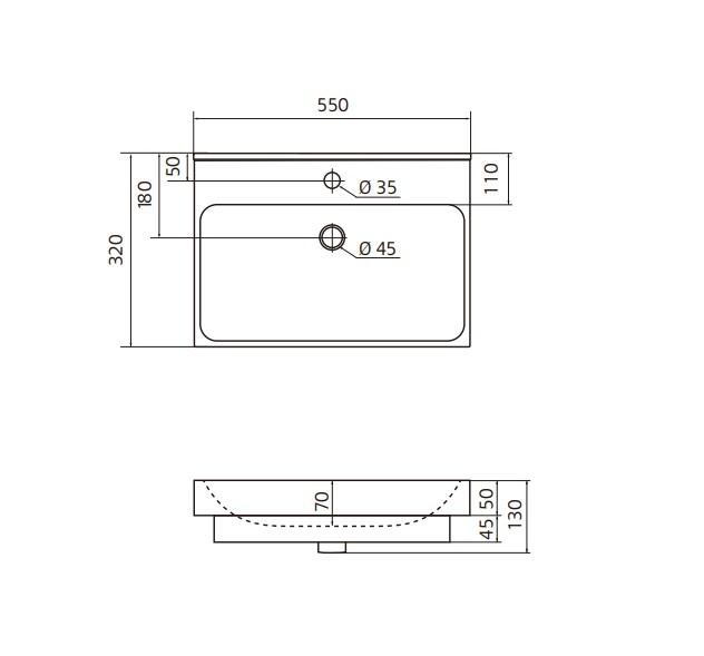 Hafa Neat 550 m&oslash;belvask - 1 hanehul
