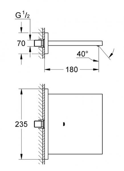 Grohe Allure kaskade udl&oslash;b til kar og brus