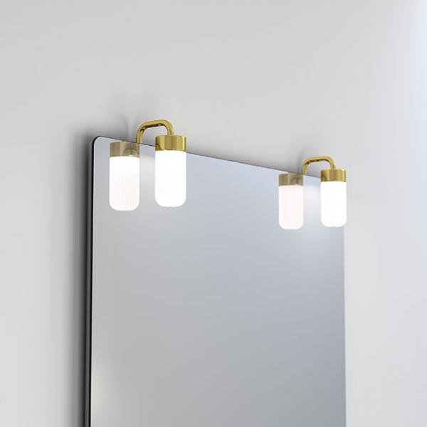 Dansani Lyra lampe til spejl LED - Messing Dansani Lyra lampe til spejl LED - Messing