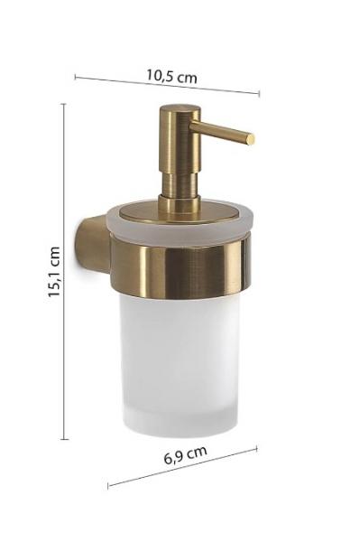 Hefe Piren sæbedispenser til væg - Børstet messing Hefe Piren sæbedispenser til væg - Børstet messing