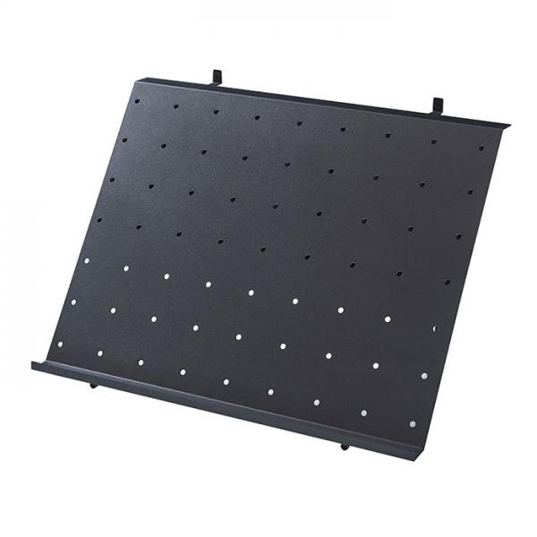 Sort skohylde til akustikpanel - 46 cm