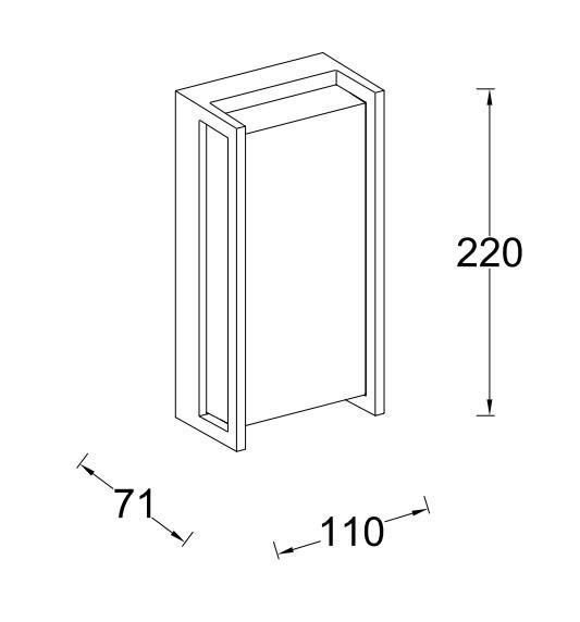 Lutec Connected Qubo udend&oslash;rslampe til v&aelig;g m/appstyring og farveskift