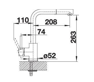 Blanco Mila-S køkkenarmatur m/udtræk - Krom Blanco Mila-S køkkenarmatur m/udtræk - Krom