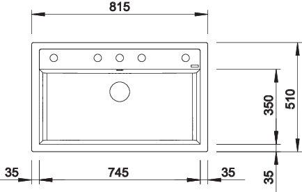 Blanco Dalago 8 MX k&oslash;kkenvask - Sort
